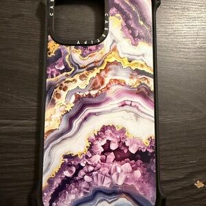 Casetify Purple and Gold Phone Case iPhone 16 Pro Max